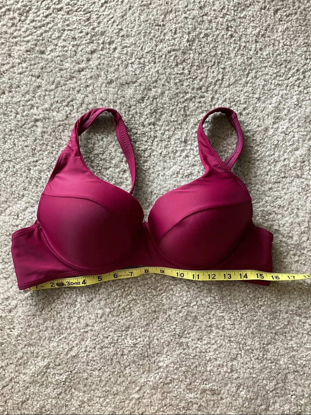 Women's Magenta Push-Up Bikini Top - see all photos - XXL